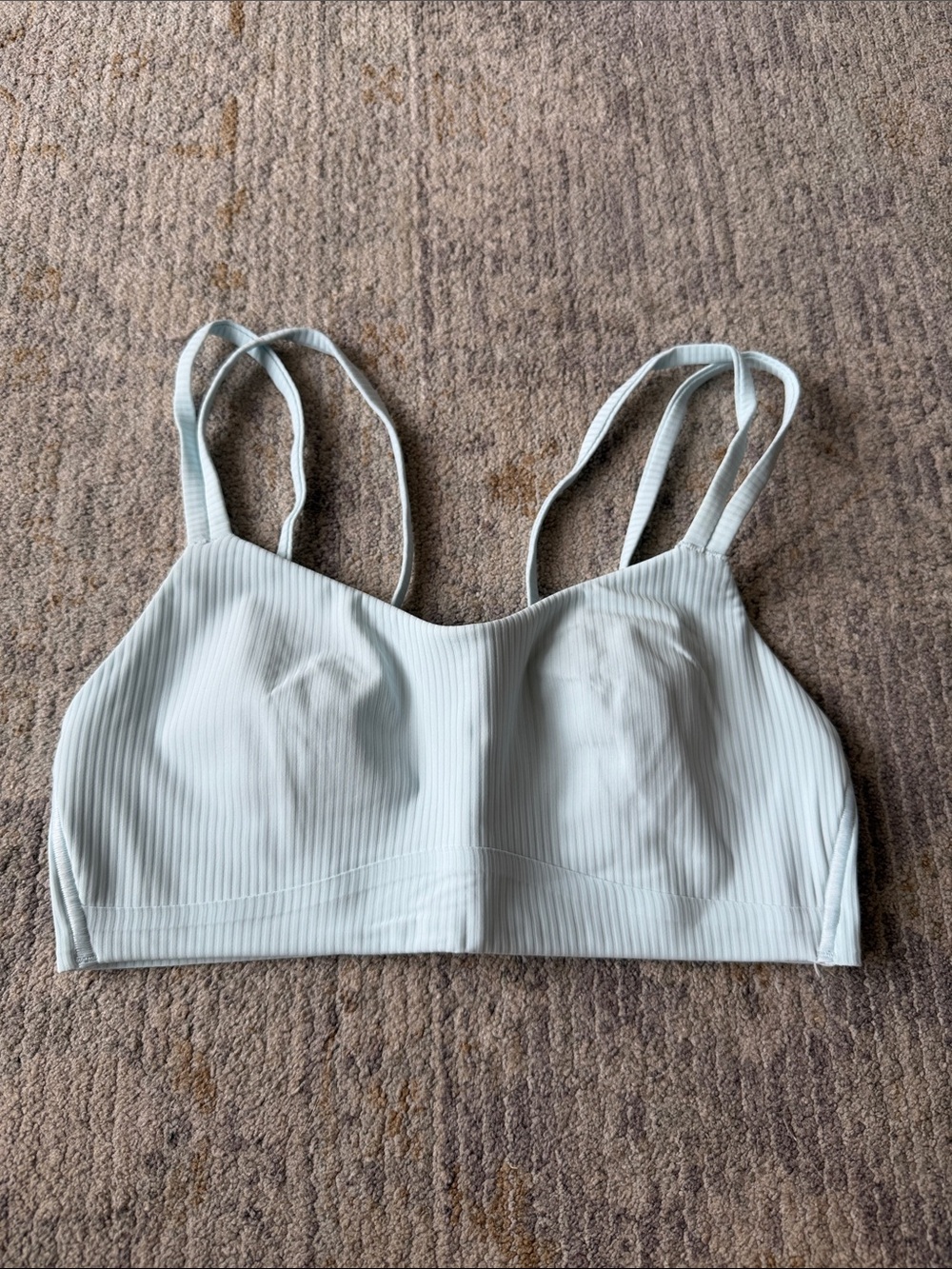 Lululemon Light Blue Ribbed Bralette Top - Women's Intimates
